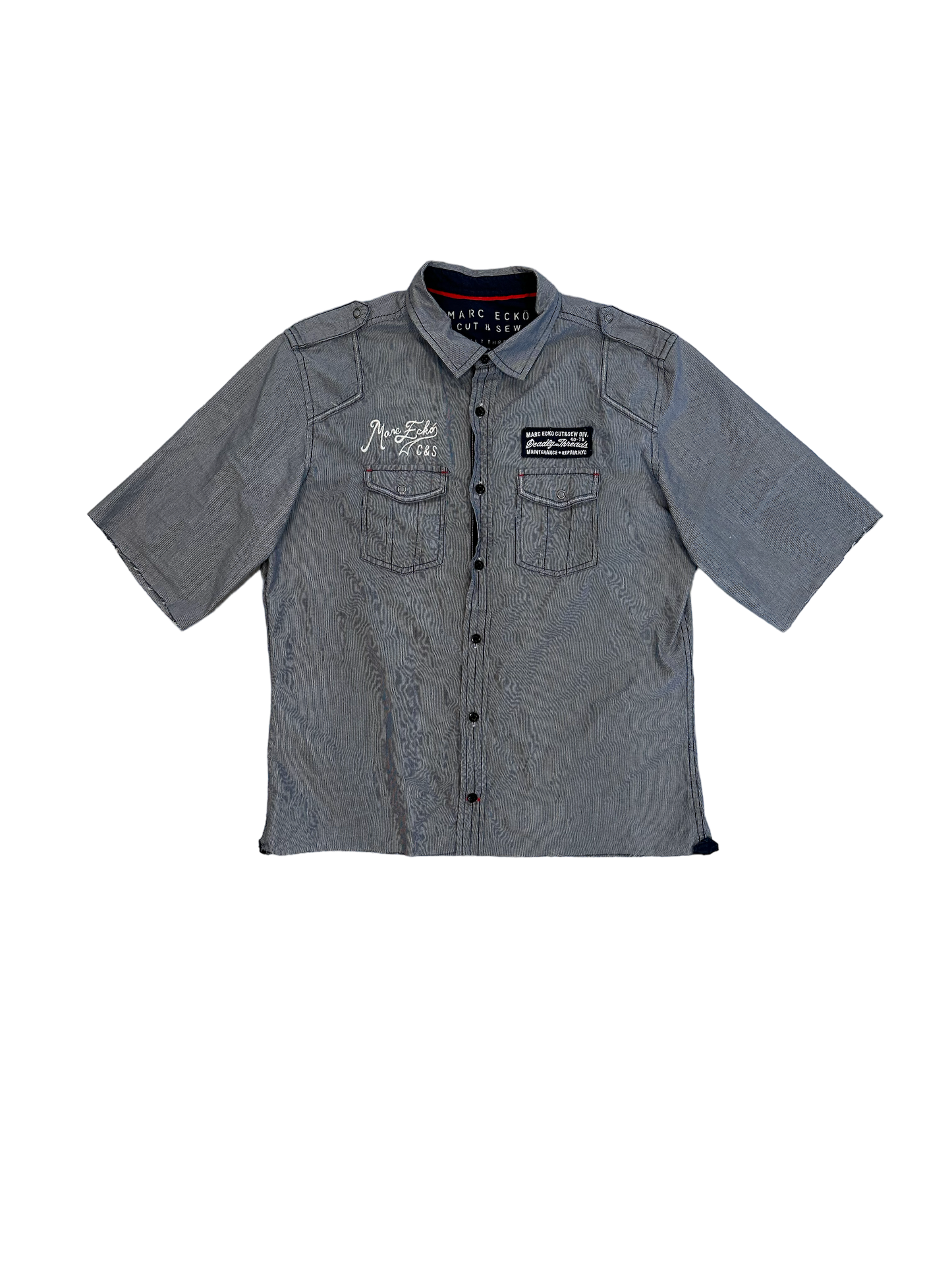 Ecko mechanic button up shirt Y2k