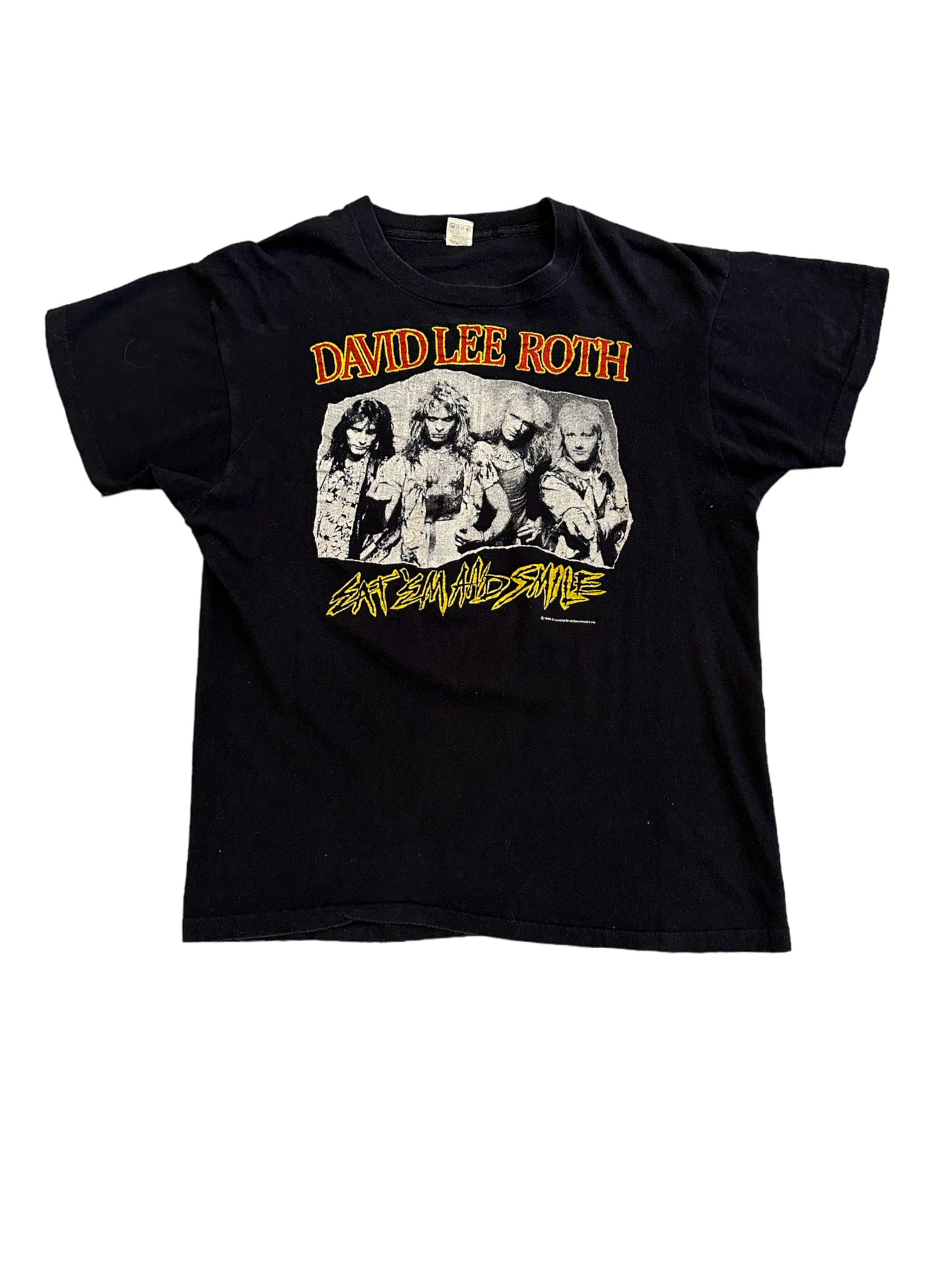 1986 David lee Roth eat em and smile tour tee