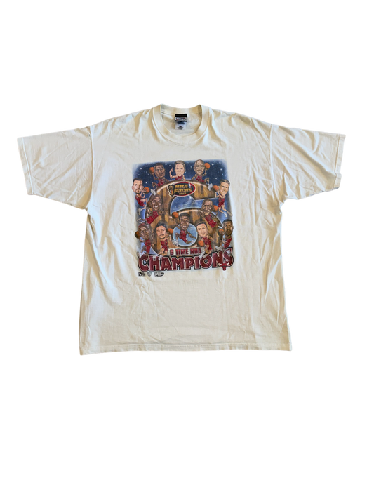 1998 Chicago bulls 6 time champion nba finals shirt