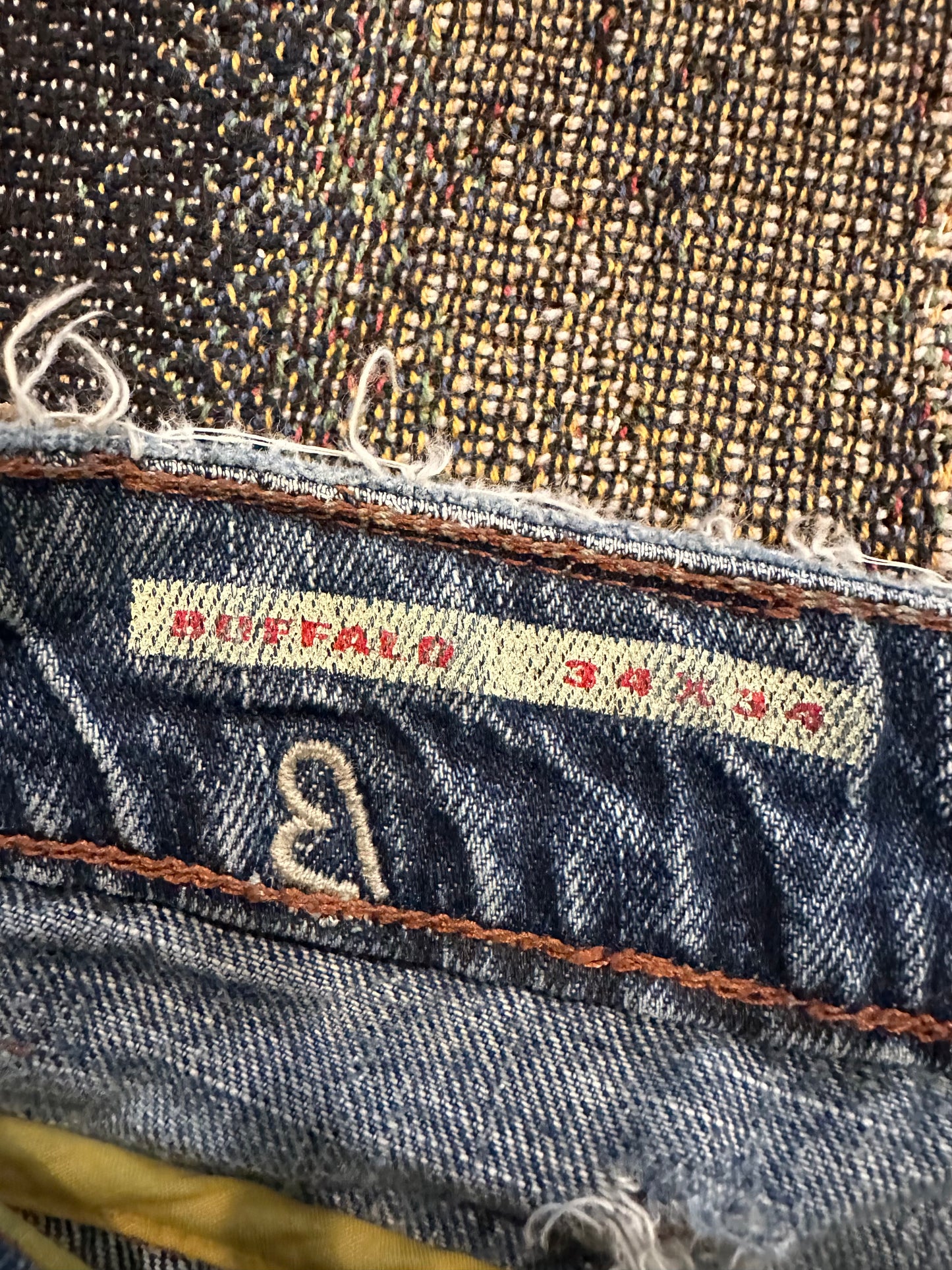 Y2k Buffalo flared light wash denim
